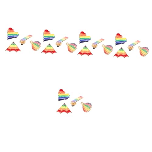 Veemoon 5 Sätze Regenbogen-brosche Stifte Stolz Für Männer Wäscheklammern Broschennadel Rucksack-pin-ästhetik Anstecknadel Für Jacke Zinklegierung 4 Stück * 5 von Veemoon