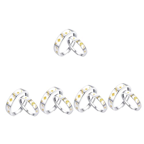 Veemoon 5 Sätze Verstellbare Finger Ringe Für Kreative Stern Designs Teiliges Langlebigem Für Besondere Anlässe 2 Stück * 5 von Veemoon