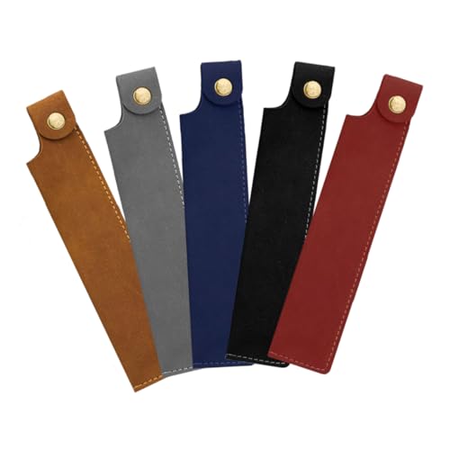 Veemoon 5stücke wasserdichte Vintage Pu Leder Stiftetui Für Füllfederhalter Und Kugelschreiber Klassischer Pen Holder Für Büro Schule Und Studium Und Weinrot von Veemoon