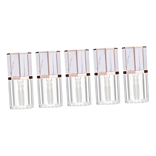 Veemoon 5 Stück Leere Lip Gloss Flaschen DIY Lippenpflege Behälter für Tägliche Anwendung Praktische Kleine Tuben für Lipgloss und Lippenöl von Veemoon