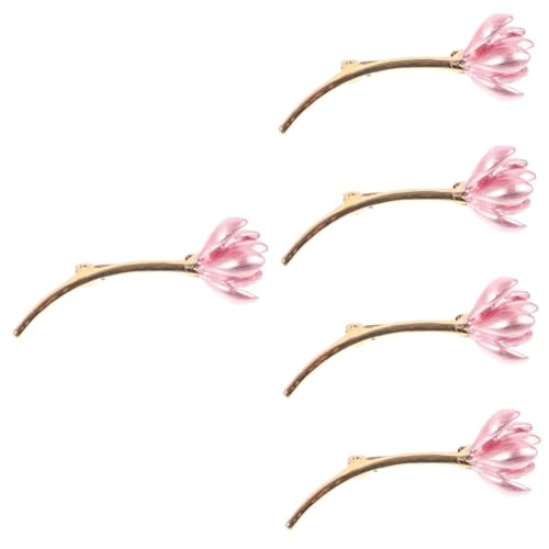 Veemoon 5 Stück Seerosenbrosche Broschen Für Damen Im Vintage-stil Broschen Für Frauen Blumen- Anstecknadel Für Rucksäcke Blumenstift Tulpenstift Rosa Zinklegierung von Veemoon