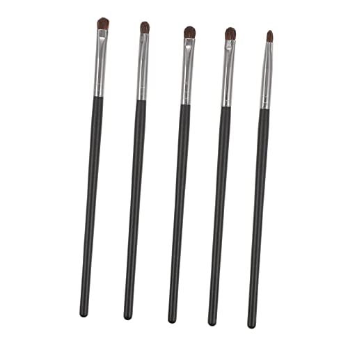 Veemoon 5 Stück Teiliges Augen Make Up Pinselset Dual Use Applikatoren für Lidschatten und Lippen Leicht Tragbar Stilvolles Design für Unterwegs und Tägliche Anwendung von Veemoon