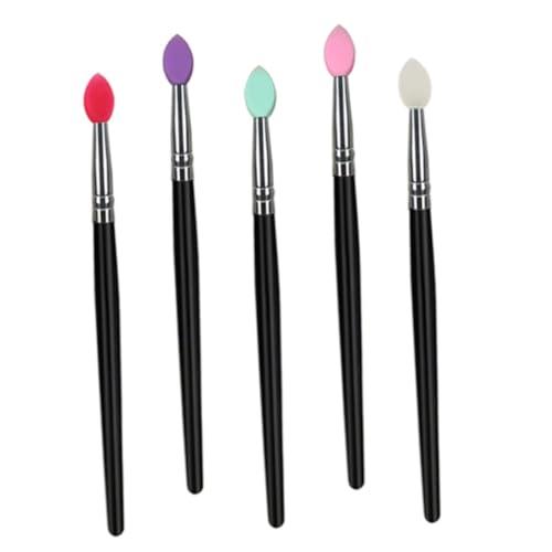 Veemoon 5 Stück Teiliges Lidschatten Make up Pinsel für Frauen Weiche Vielseitige Eye Makeup Brushes in Gemischten Farben Geeignet für Concealer Foundation Blusher Puder und Einfach zu von Veemoon