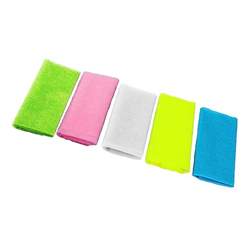 Veemoon 5stücke Dusche Rückenschrubber Aus Nylon Langes Badetuch Mit Peelingtextur Rückenduschtuch Für Frauen Und Männer Sanfte Hautreinigung Und Pflege Leicht Zu Schäumen Transportieren von Veemoon