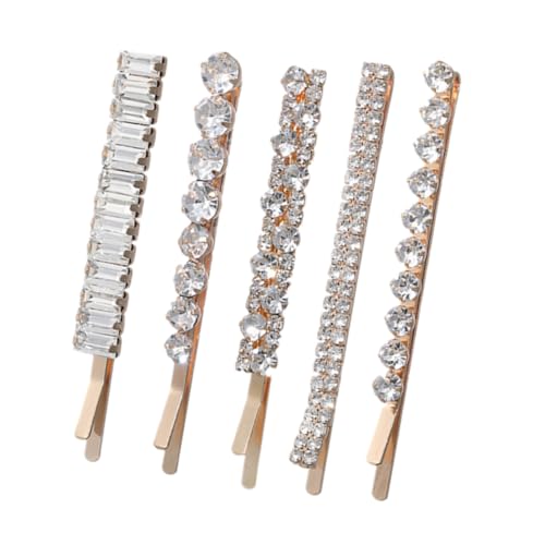 Veemoon 5 Stück Teiliges Strass Haarklammern mit Geometrischem Kristalldesign Eleganter Haarschmuck für Frauen Vielseitig Einsetzbar bei Hochzeit Party Alltag Glänzende Haarspangen für von Veemoon