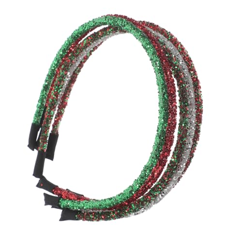 Veemoon 5stücke Teiliges Weihnachts-glitzer-stirnband Frauen Festliche Haaraccessoires Für Weihnachten Und Neujahr Flexibel Und Bequem Für Verschiedene Frisuren Und Feiertagsoutfits von Veemoon