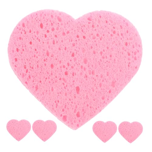 Veemoon 5 Stück Wiederverwendbare Sanfte Make Up Entferner Pads aus Weichem Holzstoff für Gesichtspflege und Sanftes Peeling von Veemoon