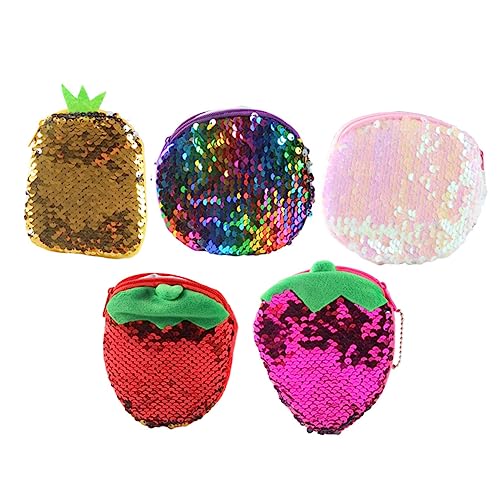 Veemoon 5stücke Teiliges Bunter -münzbeutel Tragbarer Kleiner Geldbeutel Für Münzen Schlüssel Und Geldscheine Für Alltag Und von Veemoon