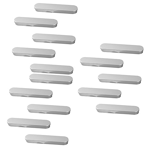 Veemoon 15stücke Teiliges Metall Stiftboxen Aus Blech Leere Rechteckige Aufbewahrungsdosen Für Kugelschreiber Als Oder Organizer Für Schreibtisch Silberfarben Langlebig Und Stilvoll von Veemoon