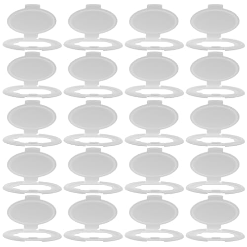 Veemoon 50stücke Klappdeckel Für Feuchttücherboxen Wiederverwendbare Hüllen Feuchttücher Ersatzdeckel Für Taschentuchbox Deckel Für Feuchttücherbox Runder Deckel Für Windeltücher von Veemoon