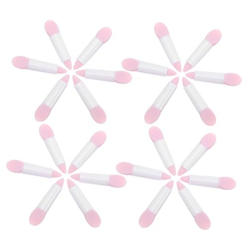 Veemoon 50stücke Creme-lidschattenstift Mit Lippenmasken-applikatorstift Silikon-lidschatten-applikator Lidschatten-verblendpinsel Wiederverwendbar Für Make-up von Veemoon