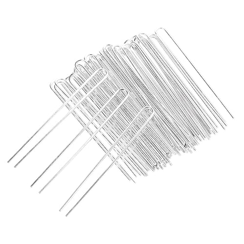 Veemoon 50stücke U-förmige Haarnadeln Aus Eisen Diy Haargabel Haarspangen Für Frauen Und Mädchen Weiß Langlebig Und Einfach Zu Tragen von Veemoon