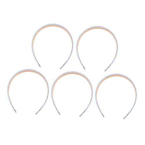 Veemoon Karierte Haarbänder 5 Stück Elastische Haarreifen für Mädchen Haarschmuck Dekoration Flexibel und Dehnbar Haaraccessoires für Alltag von Veemoon