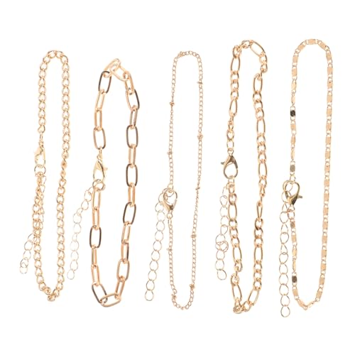 Veemoon 5Stücke Teiliges Fußkettchen Set für Damen Verstellbare Metall Fußkettchen im Vintage für Jede Knöchelgröße Perfekter Schmuck für Partys Besondere Anlässe Veemoon 5Stücke Teiliges Fußkettchen Set für Damen Verstellbare Metall Fußkettchen im Vintage für Jede Knöchelgröße Perfekter Schmuck für Partys Besondere Anlässe von Veemoon