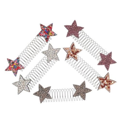Veemoon 5stücke Teiliges Damen Haarkämme Mit Strasssteinen Für Hochzeit Und Alltag Für Und Dickes Haar Sorgt Für Einen Halt Und Styling von Veemoon
