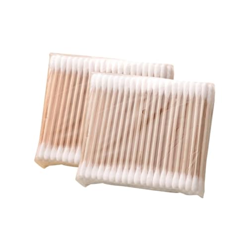 Veemoon 5er Pack Pack Einweg Ohrreiniger und Make Up Entferner Doppelseitige Wattestäbchen aus Baumwolle für Hygiene und Schönheitspflege von Veemoon