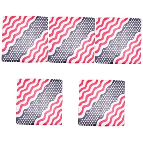 Veemoon 5stücke Amerikanische Flagge Kopftuch Multifunktionales Haartuch Für Feierlichkeiten Accessoire Für Patriotische Anlässe Und Outdoor-aktivitäten von Veemoon