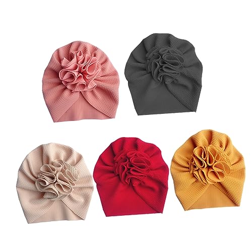 Veemoon 5stücke Maisstrickmütze Für Damen Herbst Winter Strickmütze Mit Kreuznieten Aus Strapazierfähigem Material Angenehm Und Warm Für Damen Herren Gemischte Farben von Veemoon