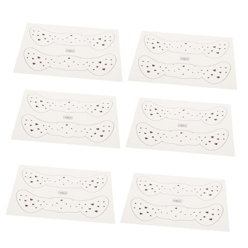 Veemoon 6 Blätter Temporäre Freckle Tattoos Sticker Hautfreundliche Gesichtstattoos Kreative Party Make Up Aufkleber Einfach Anzubringen Langlebig Geeignet für Karneval und Festivals von Veemoon