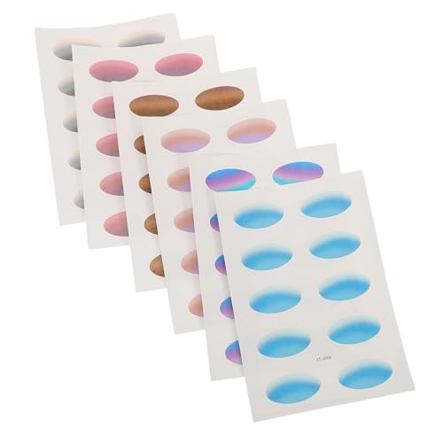 Veemoon 6blätter Kunstlicher Lidschatten Aufkleber Mit Farbverlauf Wasserfeste Augen-make-up-dekoration Party-accessoires Für Mädchen Temporärer Lidschatten-transferaufkleber Für von Veemoon