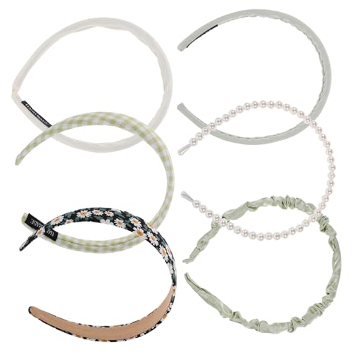 Veemoon 6 Stck. Teiliges Damen Haarreif Floralem Muster Modisches Stirnband für Frauen und Mädchen Vielseitiges Dekoratives Haaraccessoire für Party Alltag und Festivals von Veemoon