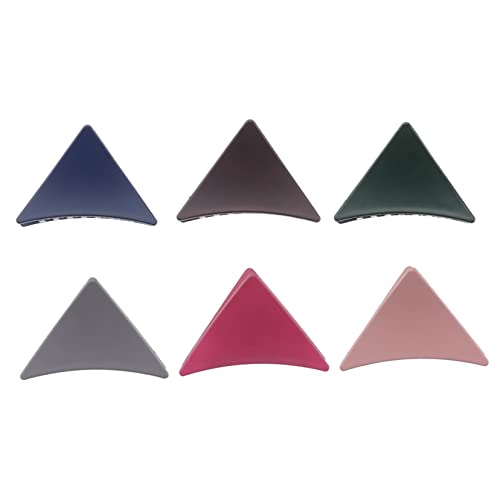 Veemoon 6 Stück Dreieck Haarklammern aus Kunststoff Rutschfest Haarspangen für Damen Geometrische Haarklammern zum Styling und Fixieren Vielseitiges Haar Accessoire von Veemoon