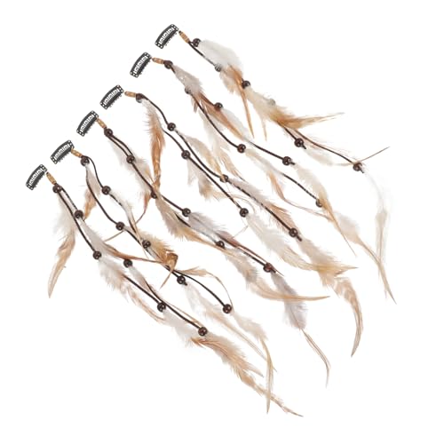 Veemoon 6 Stück Ethnische Federhaarschmuck Haaraccessoires mit Clips für Damen Vintage Stil Vielseitig Einsetzbar für Festivals Karneval Cosplay und Alltag Veemoon 6 Stück Ethnische Federhaarschmuck Haaraccessoires mit Clips für Damen Vintage Stil Vielseitig Einsetzbar für Festivals Karneval Cosplay und Alltag von Veemoon