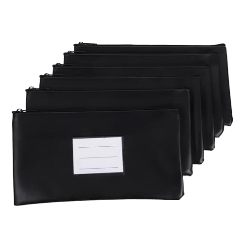 Veemoon 6stücke Teiliges wasserdichte Geldbörse Mit Reißverschluss Und Kartenfenster Für Bargeld Quittungen Und Dokumente Multifunktionale Aufbewahrungstasche von Veemoon