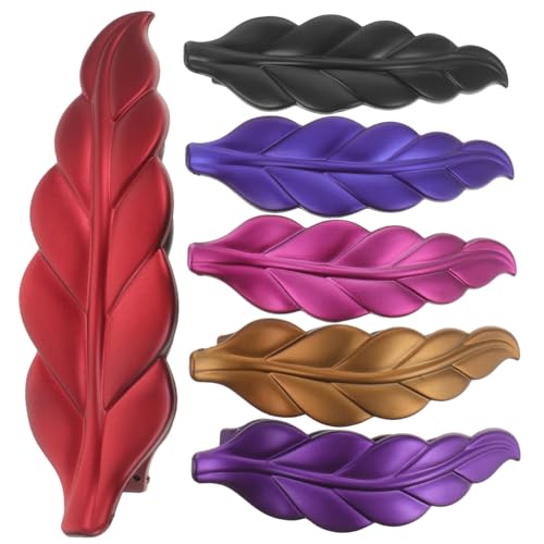 Veemoon 6 Stück Bunte Haarspangen Für Damen Blattform Rutschfest Einfach Zu Bedienen Für Alltag Und Besondere Anlässe von Veemoon