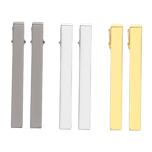 Veemoon Krawattenklammer Aus Metall 6er-pack Krawattennadel-clips Für Herren Im Business-stil Krawattenverschluss Für Männer Modische Schalschnalle Für Frauen Look Veemoon Krawattenklammer Aus Metall 6er-pack Krawattennadel-clips Für Herren Im Business-stil Krawattenverschluss Für Männer Modische Schalschnalle Für Frauen Look von Veemoon