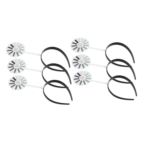 Veemoon 6 Stück Lustiges Stirnband Neues Haarband Mit Ladesymbol Schrulliges Ladesymbol Haarband Neuartiges Haar Accessoire Lustige Ladeanimation Ladespinner von Veemoon