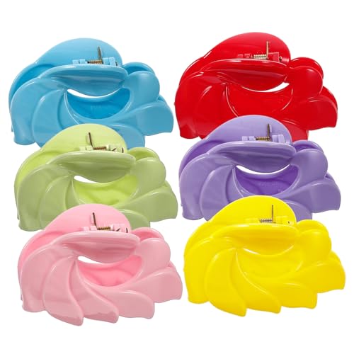 Veemoon 6 Stück Mittlere Haarklammern aus Hohl Gestaltete Starke Haarklammern für Dünnes und Dickes Haar Einsetzbar für Damen zum Fixieren von Ponytails und Hochsteckfrisuren von Veemoon