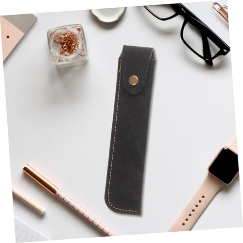 Veemoon 6 Stück PU Leder Pen Sleeve Einzeln Stiftetui mit Flip Cover Strapazierfähige Stifthülle für Füllfederhalter Schlank Leicht und Praktisch für Federmäppchen Erwachsene von Veemoon