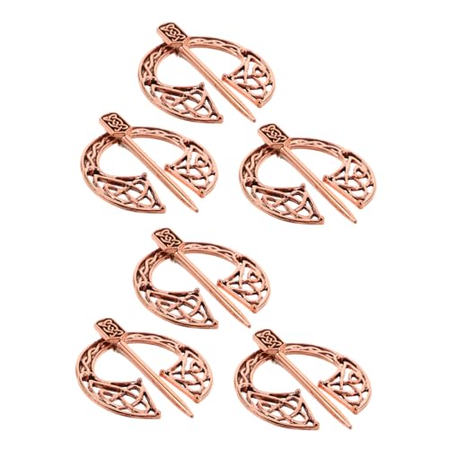 Veemoon 6stücke Wikinger Brosche Aus Metalllegierung Schalbrosche Und Hemdbroschennadeln Für Damen Und Herren Vintage-design Broschen Und Nadeln Für Kleidung von Veemoon