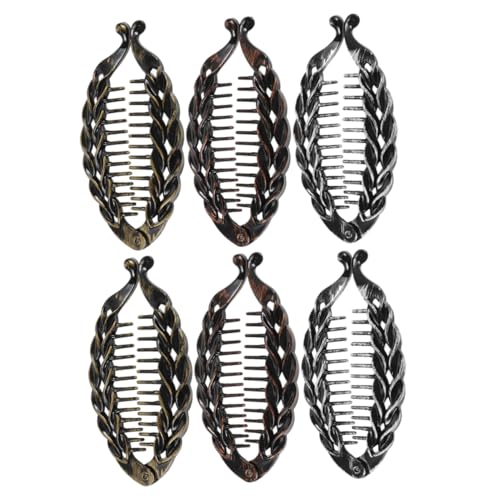 Veemoon 6 Stück Teiliges Bananen Haarclips für Damen Stilvolle Haarspangen für Lockiges und Dickes Haar Leicht und Langlebig für Verschiedene Frisuren und Täglichen Gebrauch von Veemoon