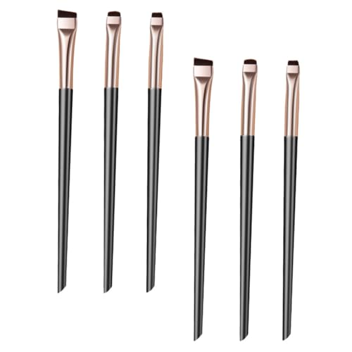 Veemoon 6 Stück Teiliges Eyeliner Pinsel Set Feine Präzision Leichte Kompakte Make Up Pinsel für Frauen Vielseitig Einsetzbar Tragbar für Anfänger und Profis Präzise Konturierung von Veemoon