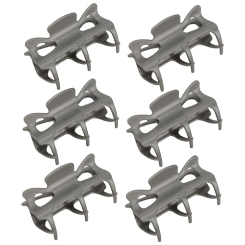 Veemoon 6 Stück Teiliges Hitzebeständige Haarklammern aus Robustem Material Hitzefeste Krallenclips zum Sicheren Befestigen von Lockenwicklern für Damen und Mädchen zum Stylen und von Veemoon