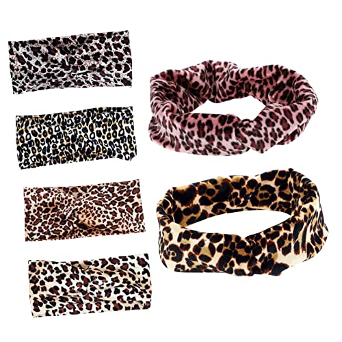 Veemoon 6 Stück Sport Stirnbänder Damen Elastische Yoga Haarbänder Mit Leopardenmuster Atmungsaktive Schweißbänder Für Fitness Laufen Training Weich Und Hautfreundlich von Veemoon