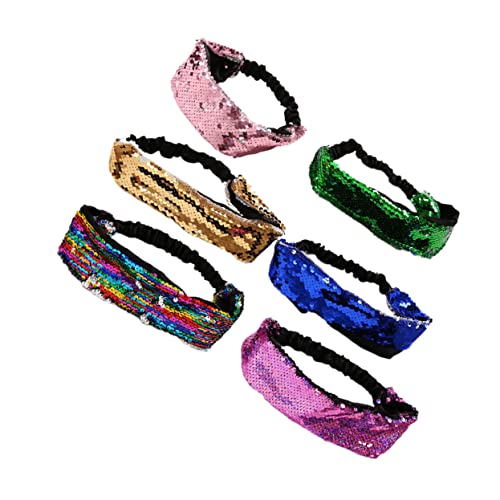 Veemoon 6 Stück Teiliges Set Glitzer Haarbänder Stylisches Haarschmuck für und Mädchen Party Accessoires für Unvergessliche Anlässe Farben Zufällig Zufällige Farbe Zufällige Farbe von Veemoon