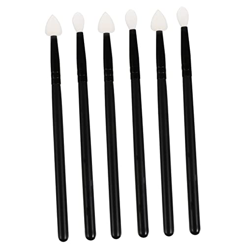 Veemoon 6 Stück Teiliges Tragbares Make Up Pinselset aus Hautfreundlichem Silikon Lidschatten und Lippenpinseln Leicht Kompakt für Präzises Auftragen Unterwegs von Veemoon