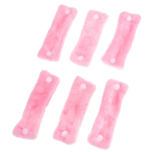 Veemoon 6 Stück Teiliges Weiche Fleece Lockenwickler Hitze Schonendes Haarstyling Werkzeug für Damen Sanfte Schlaf Haarroller für Schonende Hitzefreie Locken und Volumen von Veemoon