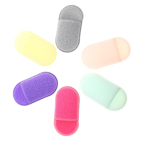 Veemoon 6 Stück Wiederverwendbare Gesichtsreinigungsschwämme Sanfte Make up entferner pads Kompakte Leichte Gesichtspads für Hauttypen zur Täglichen Reinigung und Pflege Zufällige Farbe von Veemoon