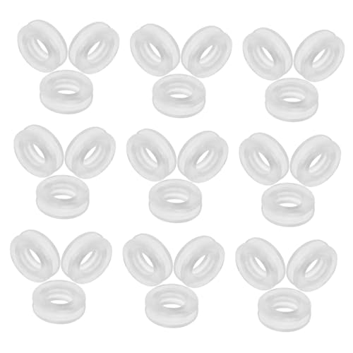 Veemoon 60 Stück Silikon Ohrclip Polster O-förmige Hautfreundliche Ohrclipschutz-Pads ohne Ohrlöcher rutschfeste Weiche Ohrclip-Polster für Damen Kompatibel mit Vielseitigen Ohrschmuck von Veemoon