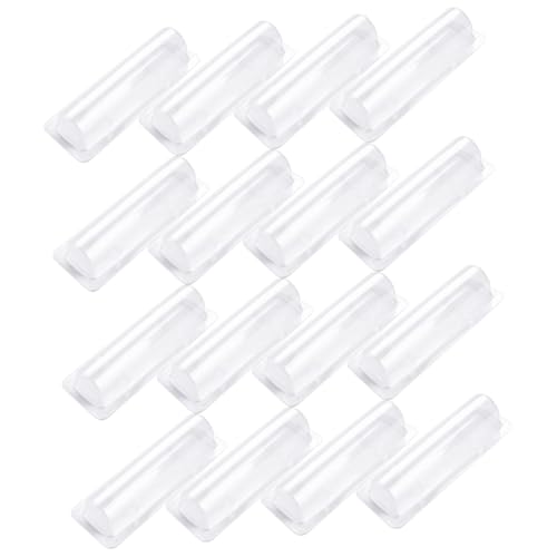 Veemoon 60 Stück Transparente Lippenbalsam Hüllen aus Kunststoff PVC Wiederverwendbare Aufbewahrungstaschen für Lip Balm Geldscheine und Gutscheine Leicht Praktisch für Reise und Büro von Veemoon