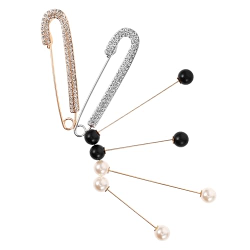 Veemoon 6stücke Nähklammern Für Jeans Und Kleidung Kleiderzubbehör Mit Perlmuttknöpfen Pullover-clips Und Schalklammern Sicherheitsnadeln Für Damen Und Mädchen von Veemoon