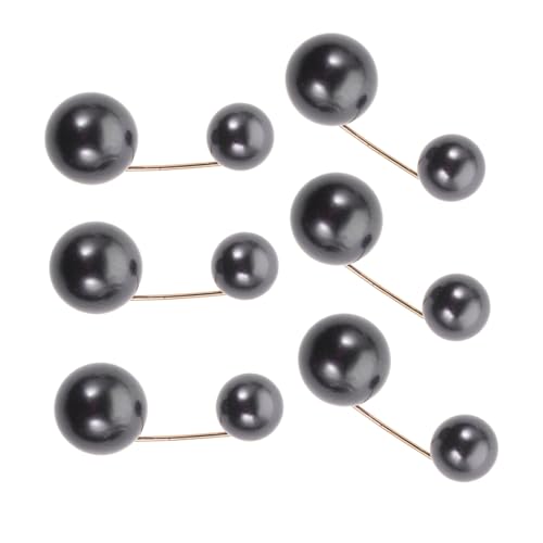 Veemoon 6Stücke Kunstperlen Brosche Sicherheitsnadeln für Damen Schal Knöpfe zur Dekoration von Kleidung Langlebig Elegant für Röcke Pullover von Veemoon