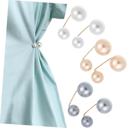 Veemoon 6stücke Perlen Broschennadeln Für Damen Mit Kunstperlen Und Legierung Gemischter Stil Für Pullover Kragen Corsagen Hochzeit Party Alltag von Veemoon