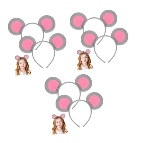 Veemoon 6stücke Mausohren Haarreif Für Cosplay Und Partys Süßes Tierohren-stirnband Für Mädchen Einzigartige Haaraccessoires Für Festivals Und Besondere Anlässe von Veemoon