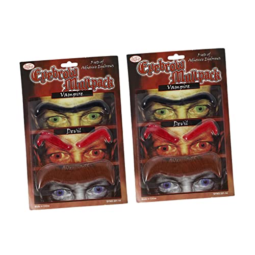 Veemoon 6paare Falsche Augenbrauen Für Halloween Lustige Kostüm-augenbrauen Selbstklebend Für Partys Und Cosplay Realistische Für Erwachsene von Veemoon