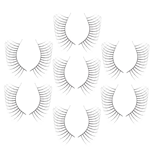 Veemoon 7 Paare Halloween Wimpern Spiderweb Design Dichte Cluster Fake Lashes Selbstklebend für Cosplay Bühnen Make-up und Party Kreative Dekorative Wimpern für Frauen von Veemoon